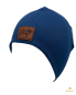 Preview: Hipster Beanie in der Farbe Dunkelblau mit Label "Kleiner Prinz''